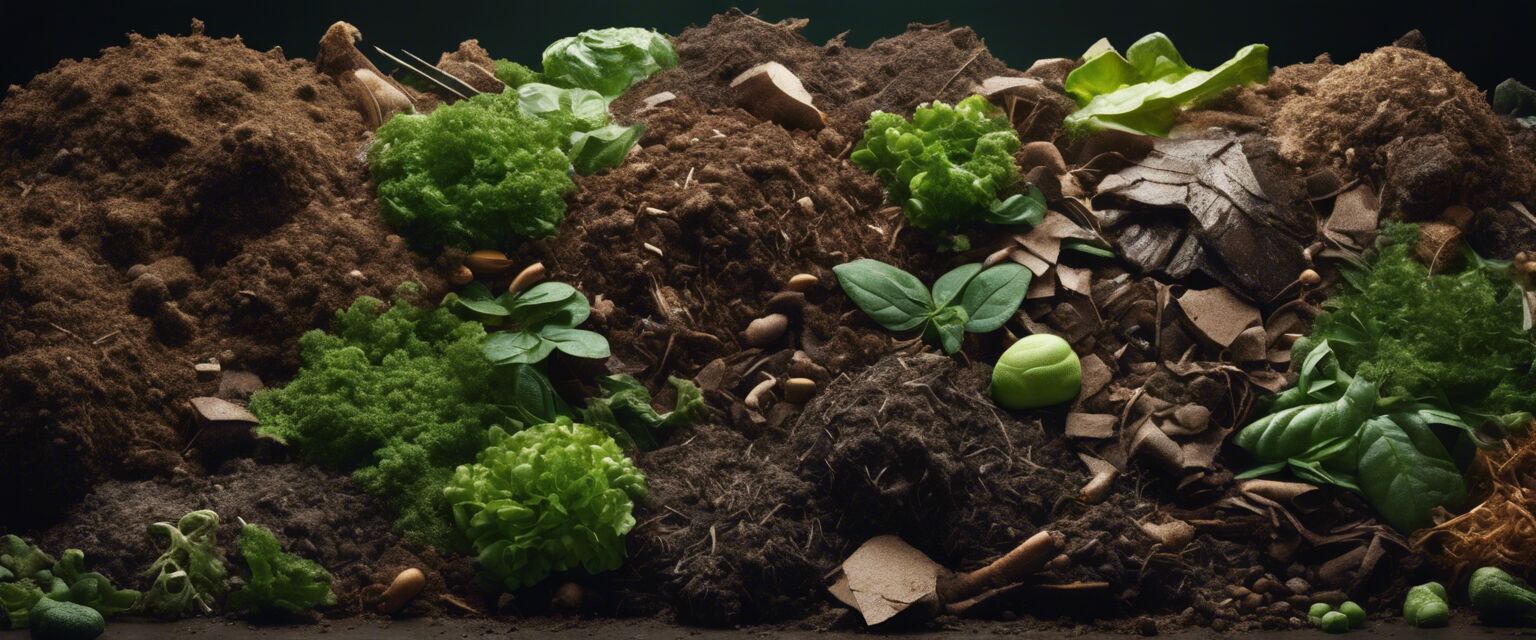 Green and brown composting materials